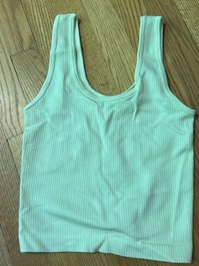 White Cropped Tank